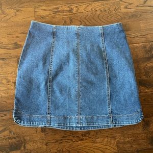 Tinsel stretch mini jean skirt size M